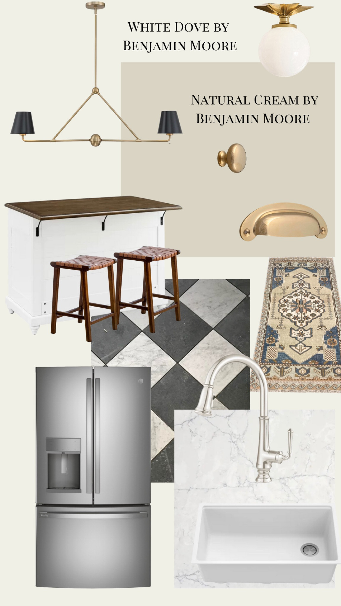 Victorian Farmhouse kitchen! 

Classic, lighting, vintage, runner, faucet, hardware, brass, cup pulls, sink, quartz countertops, stainless steel appliances, counter stools, island, pendant, checkered floors

#LTKstyletip #LTKhome