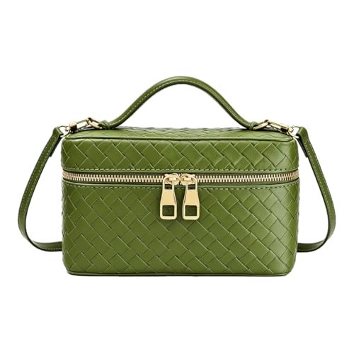 Women's Square Box Shoulder Bag Mini Trendy L19 Satchel Purse Cute Designer Crossbody Handbag with Adjustable Strap Green | Amazon (US)