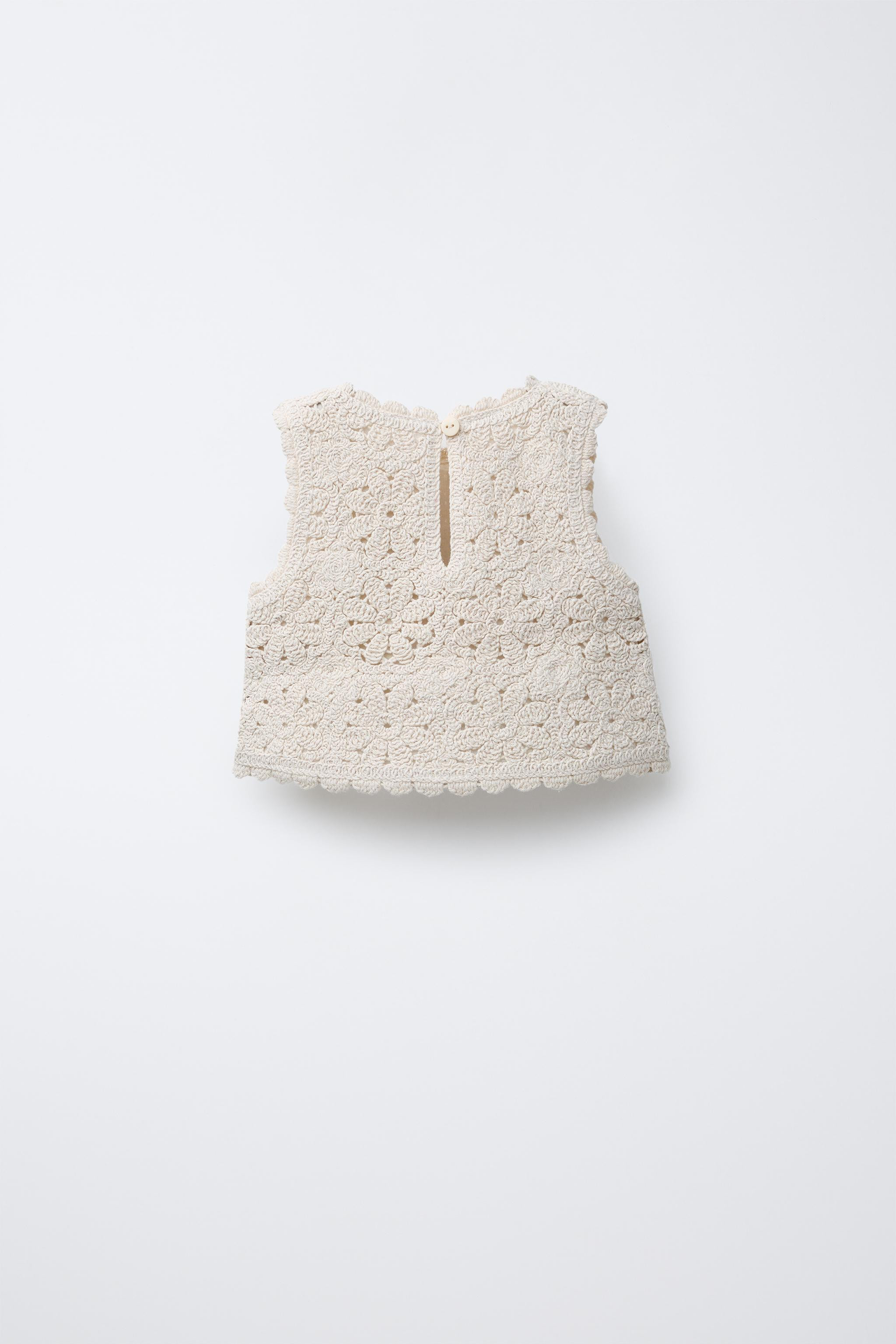 CROCHET KNIT TOP | Zara US