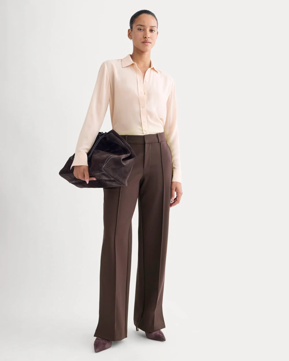Dream Wide-Leg Trouser | Dark Chocolate | Everlane