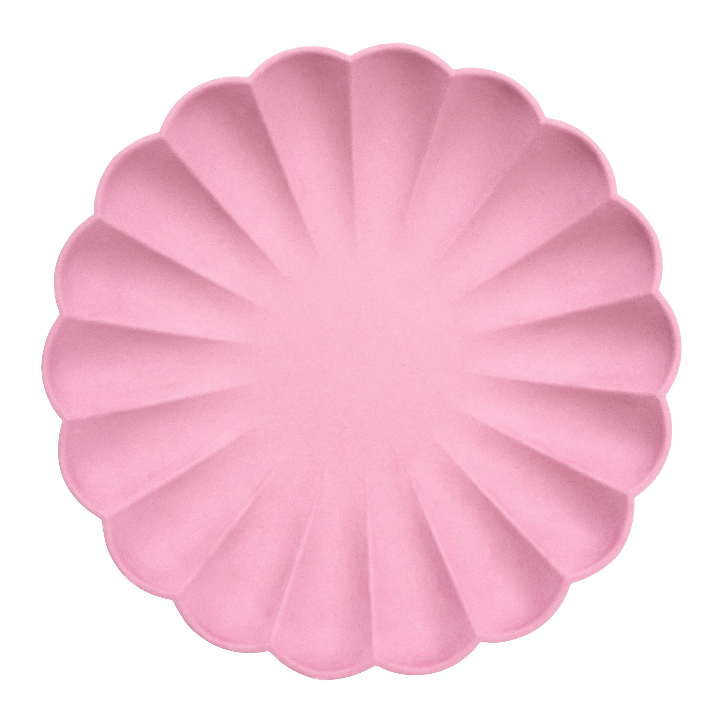 Large Bubblegum Pink Compostable Plates (x 8) | Meri Meri