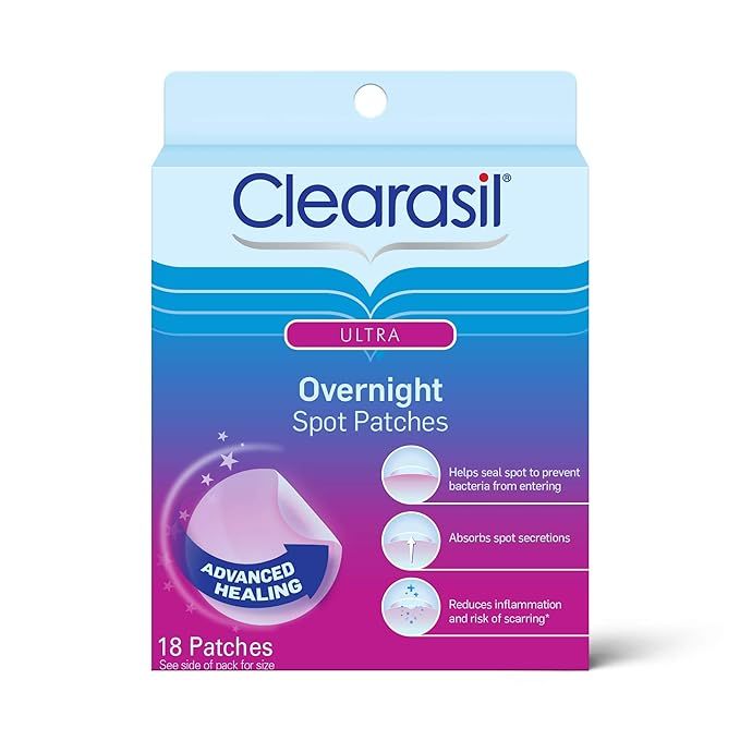 Acne Treatment Face Patches - Clearasil Ultra Overnight Spot Patches Advanced Healing for Acne Co... | Amazon (US)