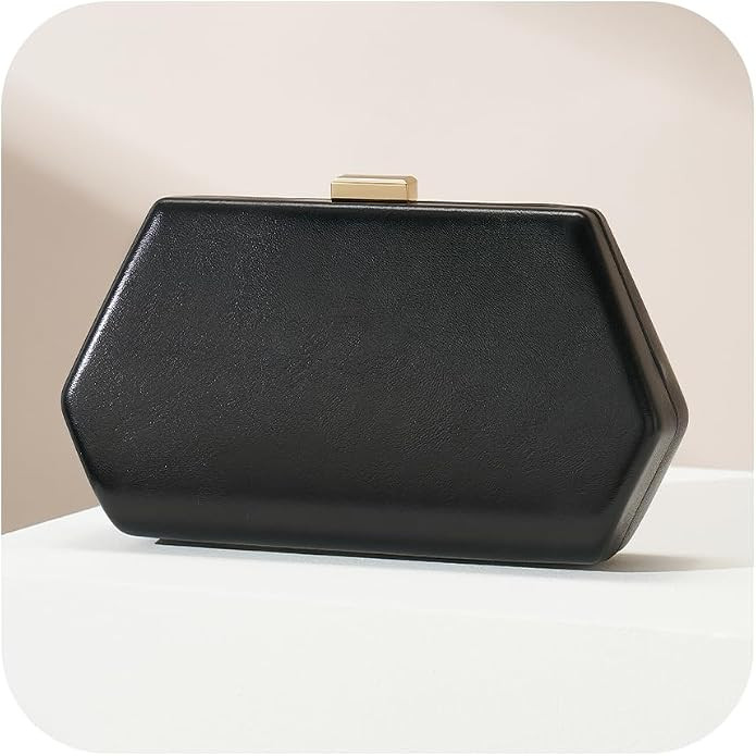 Clutch Purses for Women, Black Evening Clutch Bag, Handbag for Wedding | CHUNLI Fomal Evening Bag... | Amazon (US)