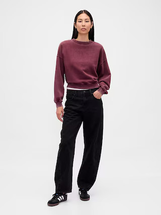 VintageSoft Wedge Crewneck Sweatshirt | Gap (US)