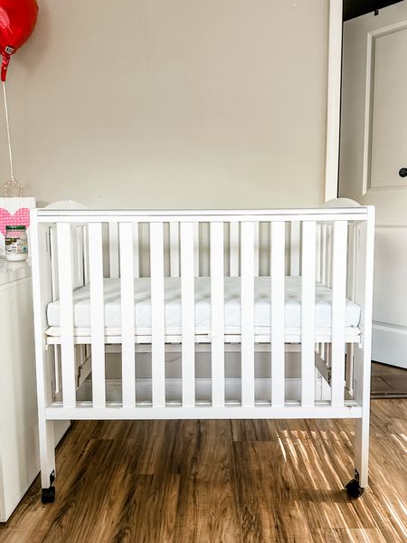 It feels surreal now that I took out Arielle’s old crib. I love this bc you can adjust the height and it’s easily portable with the wheels! Also, you can fold it and store it away really easily. 

#LTKhome #LTKbaby #LTKkids