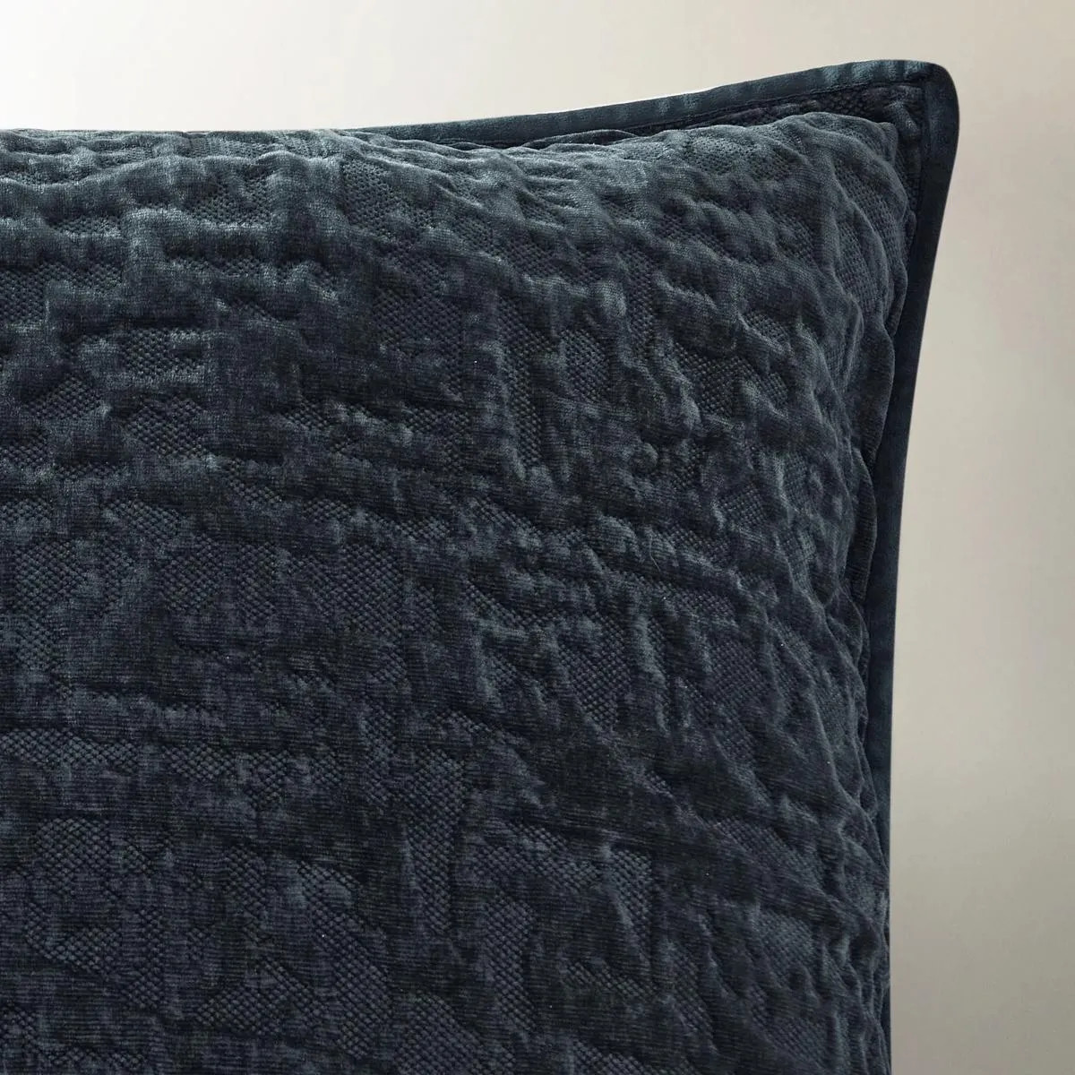Madera Velvet Coverlet Set - Midnight Blue | Z Gallerie
