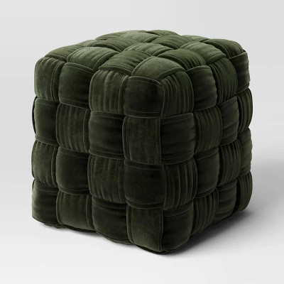 Square Woven Pouf Ottoman - Threshold™ | Target