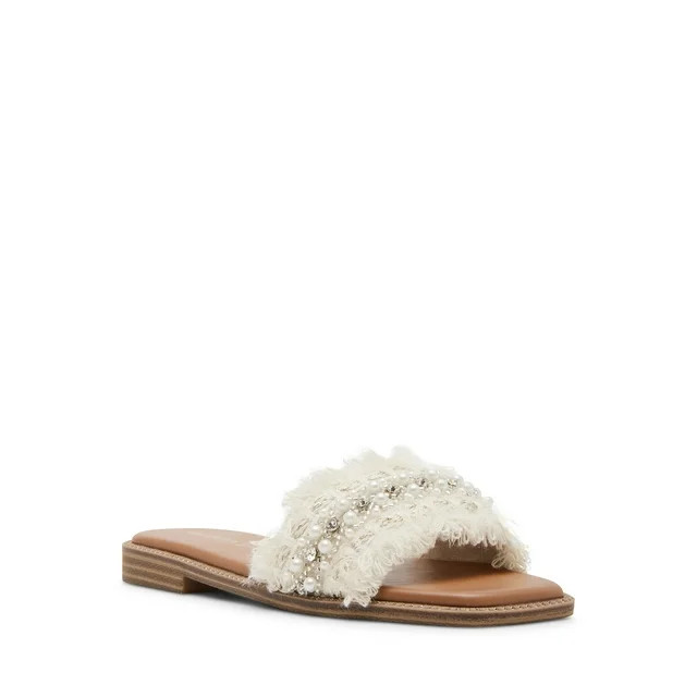 Madden Girl Women's Bobbii Fringe Slide On Sandal | Walmart (US)