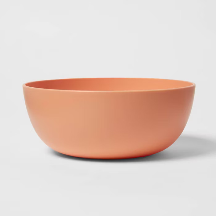 37oz Plastic Cereal Bowl Orange - Room Essentials™ | Target