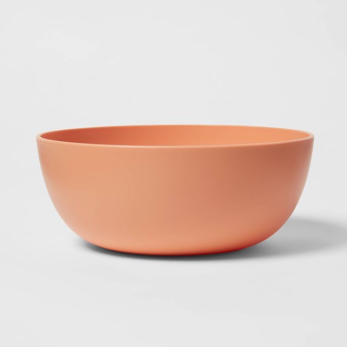 37oz Plastic Cereal Bowl Orange - Room Essentials&#8482; | Target