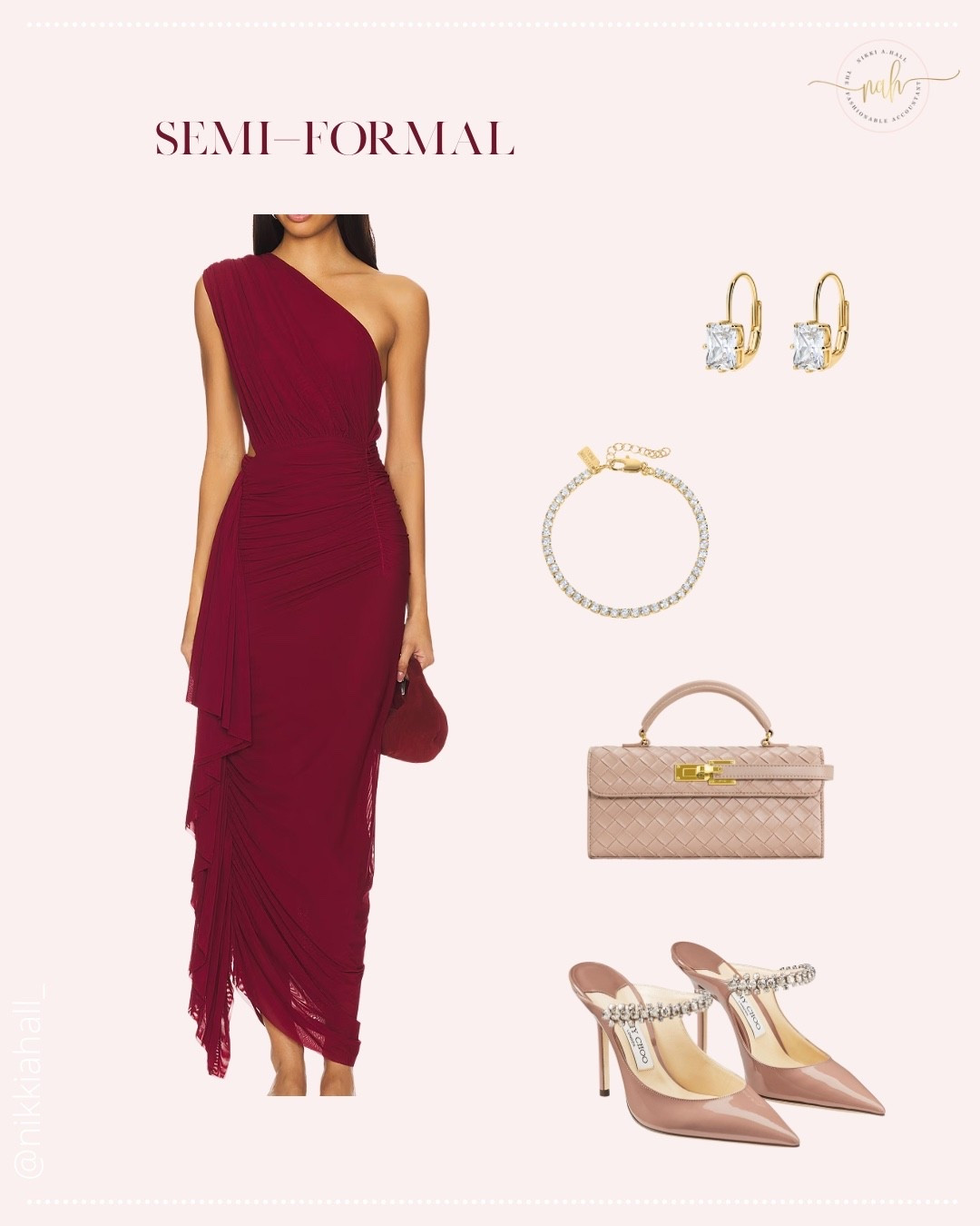 Semi formal wedding guest outfit burgundy fall wedding 

#LTKParties #LTKStyleTip #LTKWedding