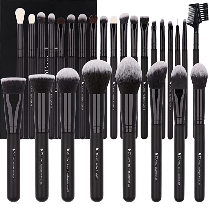 DUcare Professional Makeup Brushes Set 27Pcs Makeup Brush Set Premium Synthetic Kabuki Foundation... | Amazon (US)