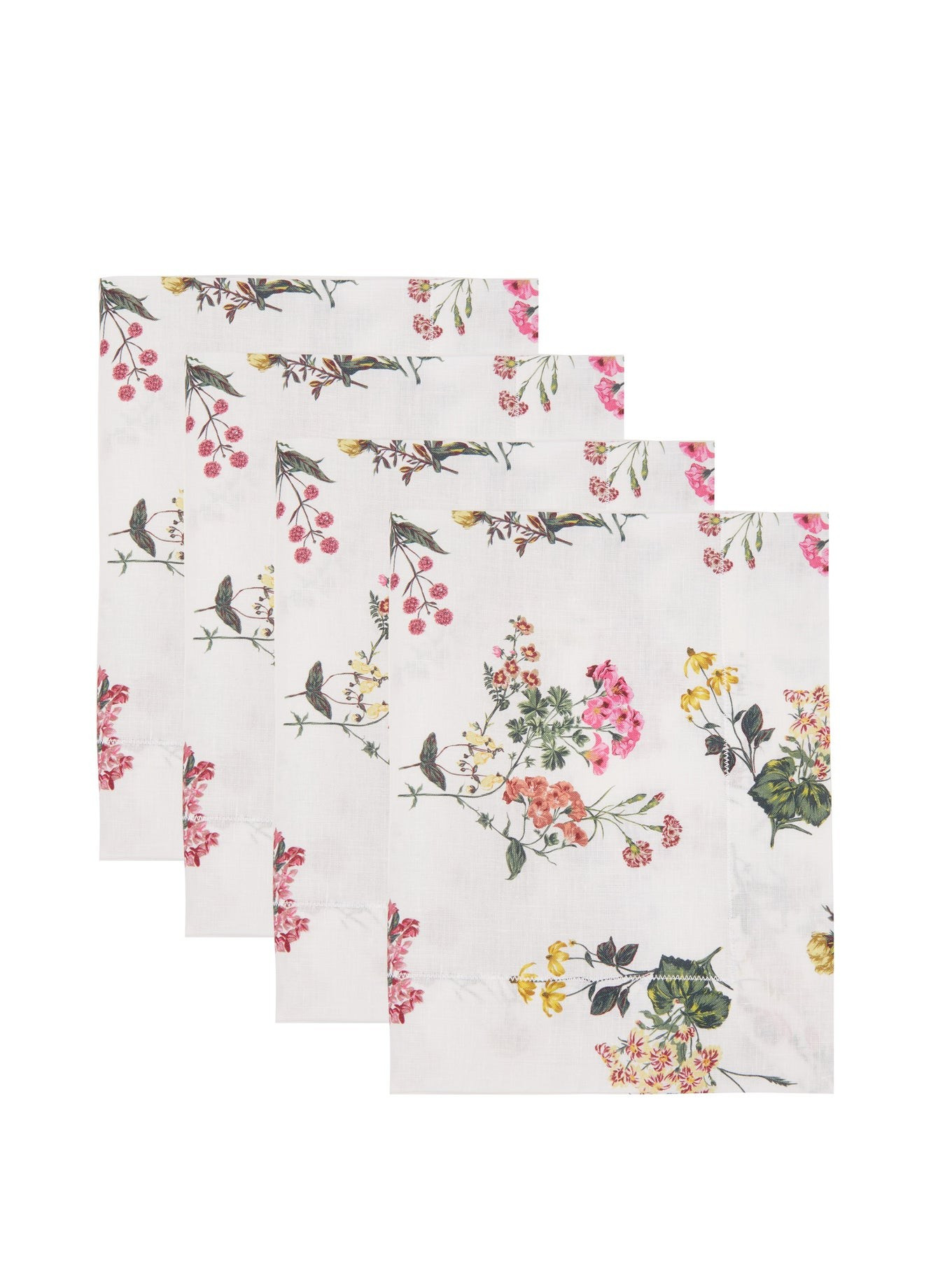 Set of four floral-print linen placemats | Emilia Wickstead | Matches (UK)
