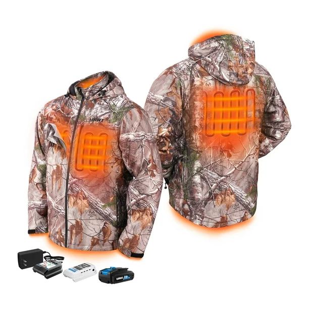 HART 20-Volt Men's Heated Medium-Duty Jacket Kit, Realtree Xtra Camouflage, Medium | Walmart (US)