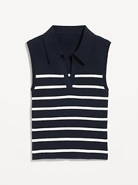 Rib-Knit Crop Polo Sweater | Old Navy (US)