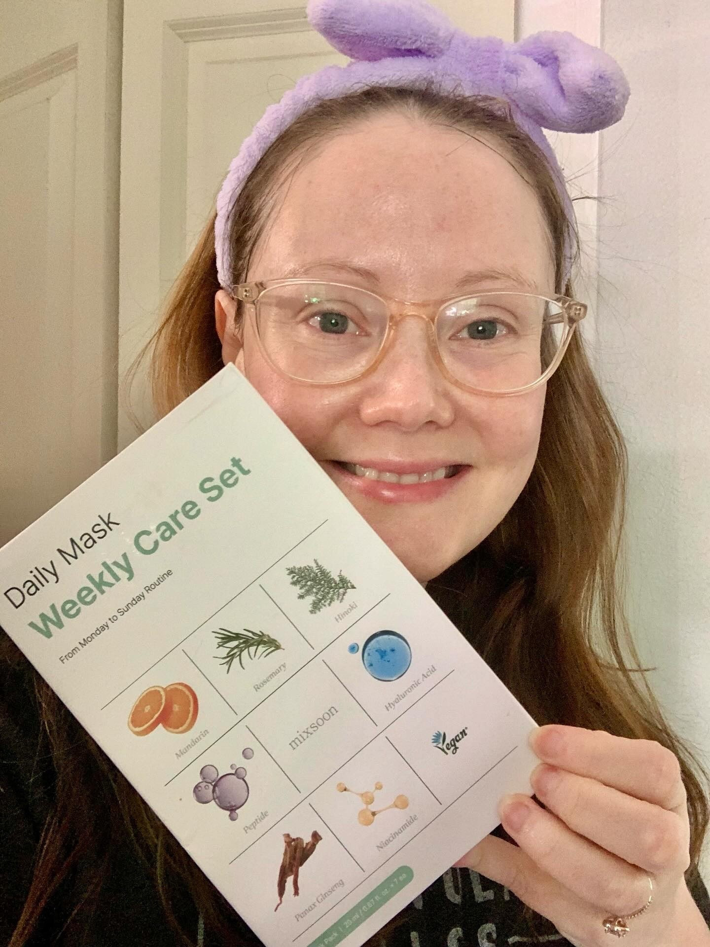 I love that this comes as a set of seven different masks — one for each day of the week. It made my skincare feel more intentional, like I was giving my face a slightly different kind of care depending on what it needed that day. Each sheet is labeled clearly and has its own purpose — hydration, calming, brightening, firming — so you’re not guessing or repeating the same formula every night.

The sheets themselves are soft and fit well. They cling nicely without slipping, and there’s plenty of essence in each one. None of them felt sticky or overly perfumed — just clean, soothing, and effective.

By the end of the week, I could definitely see and feel a difference. My skin looked noticeably brighter, felt plumper, and stayed hydrated even into the next morning.

If you like sheet masks and want to give your skin a little boost or reset, this is a fun and effective way to do it. Seven days, seven treatments — simple and satisfying.

#LTKU #LTKBeauty #LTKFindsUnder50