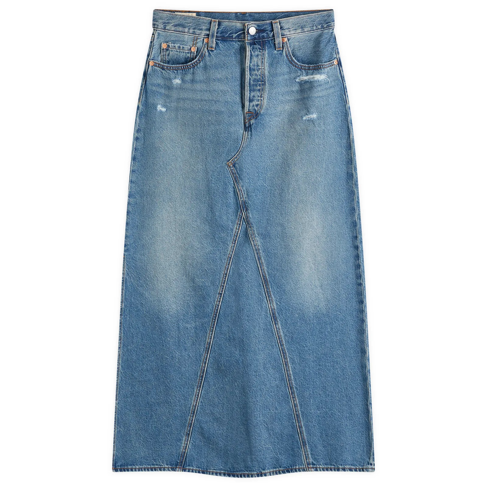 Levi's Women's Levis Iconic Long Skirt in Verified Vintage Ski, Size 32"" | END. Clothing