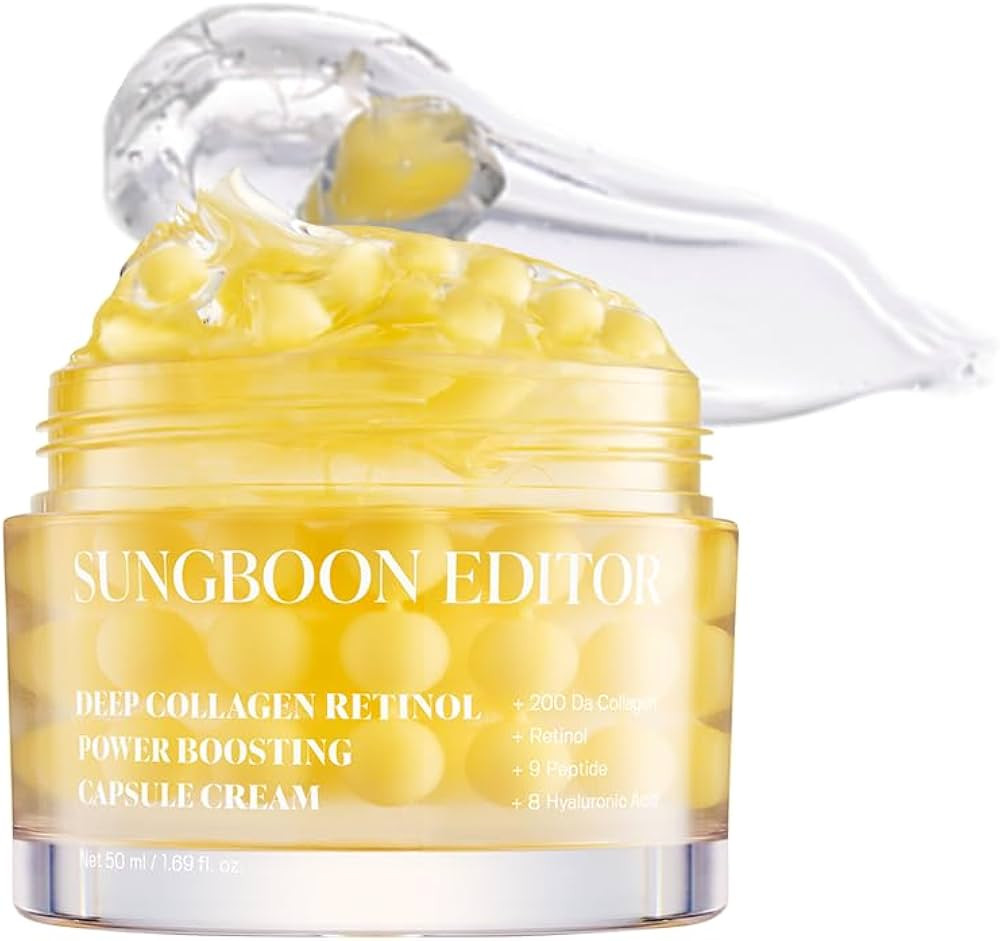 SUNGBOON EDITOR Deep Collagen Retinol Power Boosting Capsule Cream | Microneedling, White Spicule... | Amazon (US)