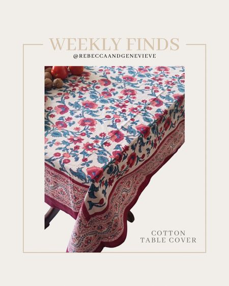 This week find is this beautiful tablecloth perfect for spring. 

#LTKhome #LTKSeasonal #LTKfindsunder50