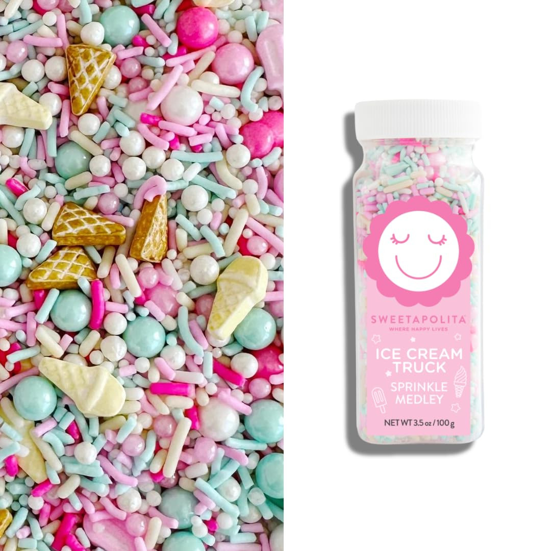 Sweetapolita Ice Cream Truck Sprinkles - Vibrant and Playful - Great for Baking and Decorating, C... | Amazon (US)
