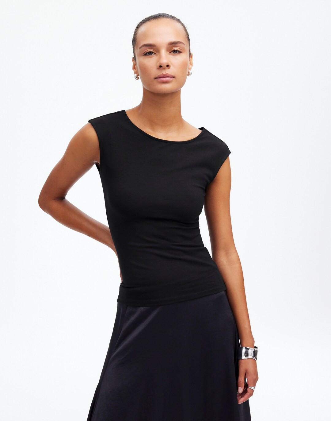 Scoopneck Cap-Sleeve Tee | Madewell