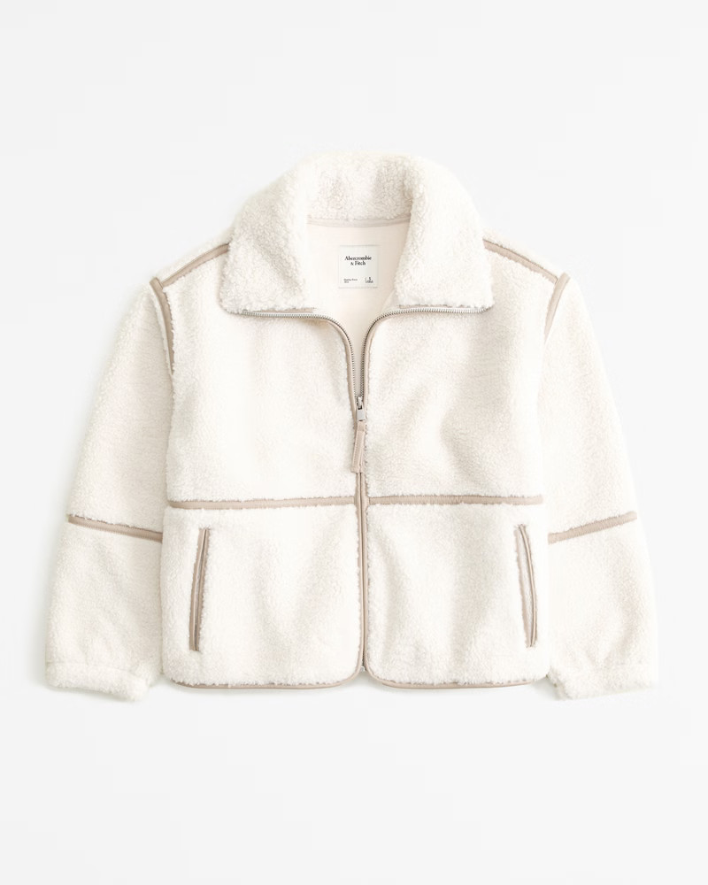 Sherpa Mockneck Full-Zip | Abercrombie & Fitch (US)