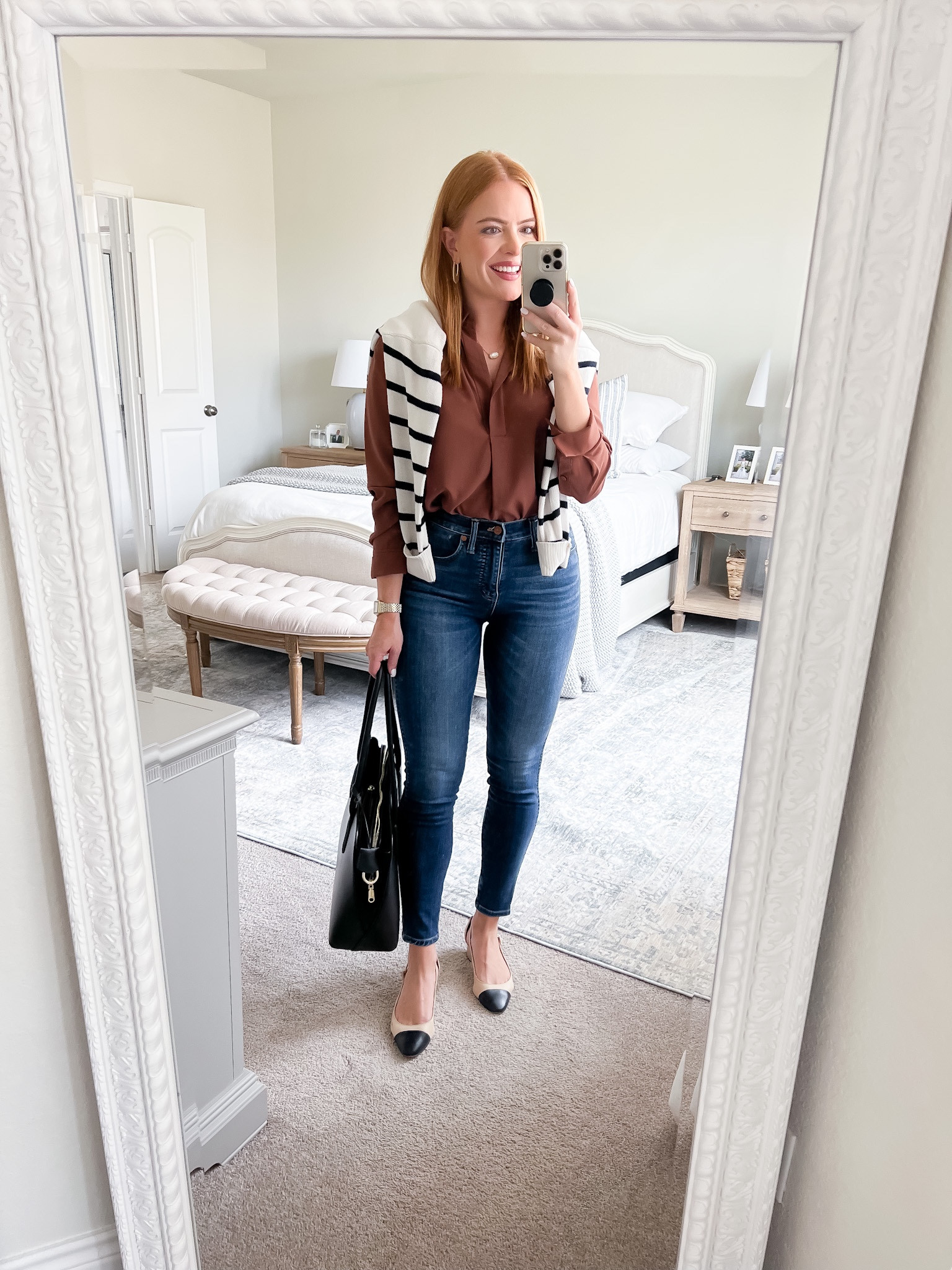 Madewell jeans are 25%-30% off! I love their skinny jeans because they stretch but don’t get baggy! I love styling them during the fall with boots or flats for work!

#LTKsalealert #LTKSeasonal #LTKstyletip