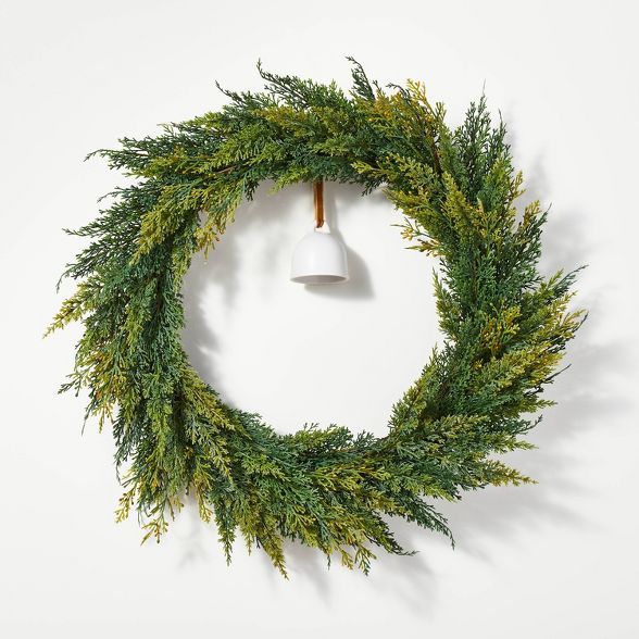 Spruce Wreath with Bell - Threshold™ designed with Studio McGee | Target