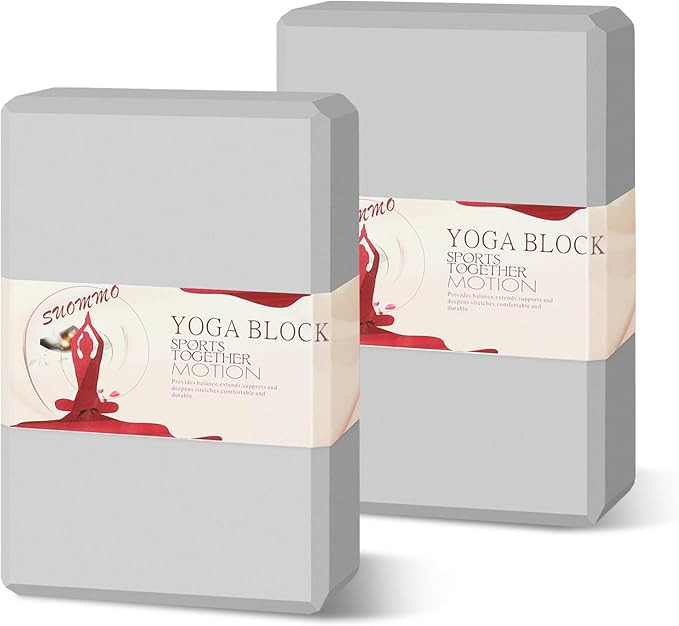 Yoga Blocks 2 Pack - Premium EVA Foam for Yoga, Pilates, Meditation, and Stretching - Non-Slip Li... | Amazon (US)