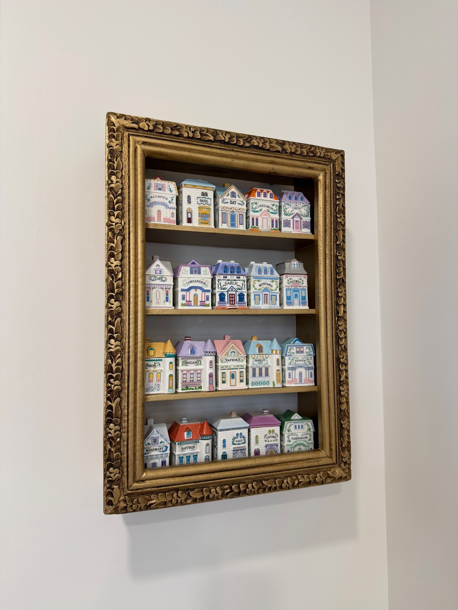 Cutest gold shelf to display your spice village!! Finally back in stock



#LTKHome