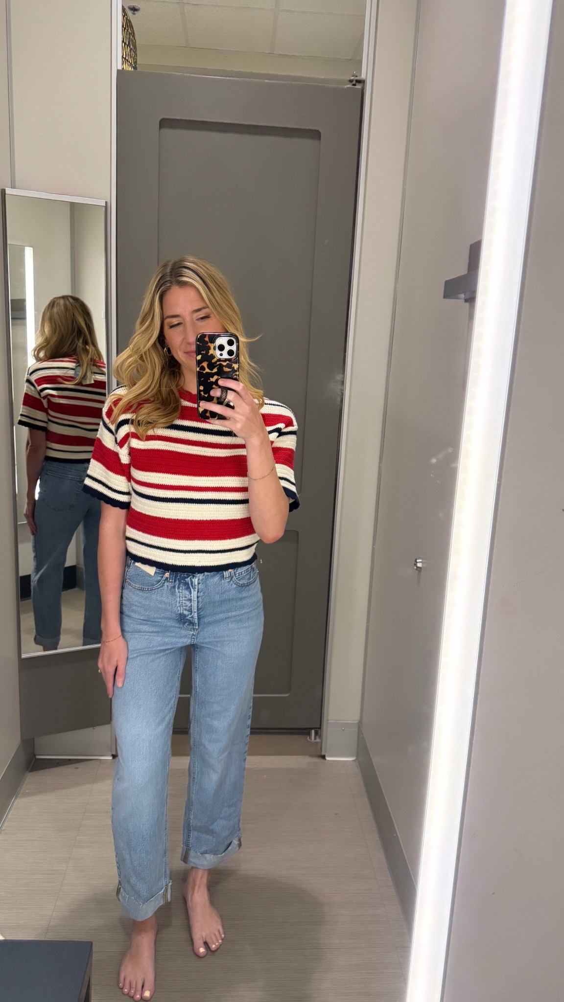 Target fashion jeans knit crochet stripped cute budget 

#LTKSaleAlert #LTKFindsUnder50 #LTKStyleTip