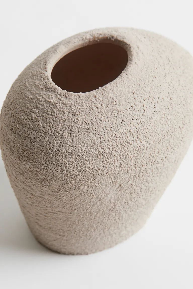 Small Stoneware Vase - Light beige - Home All | H&M US | H&M (US + CA)