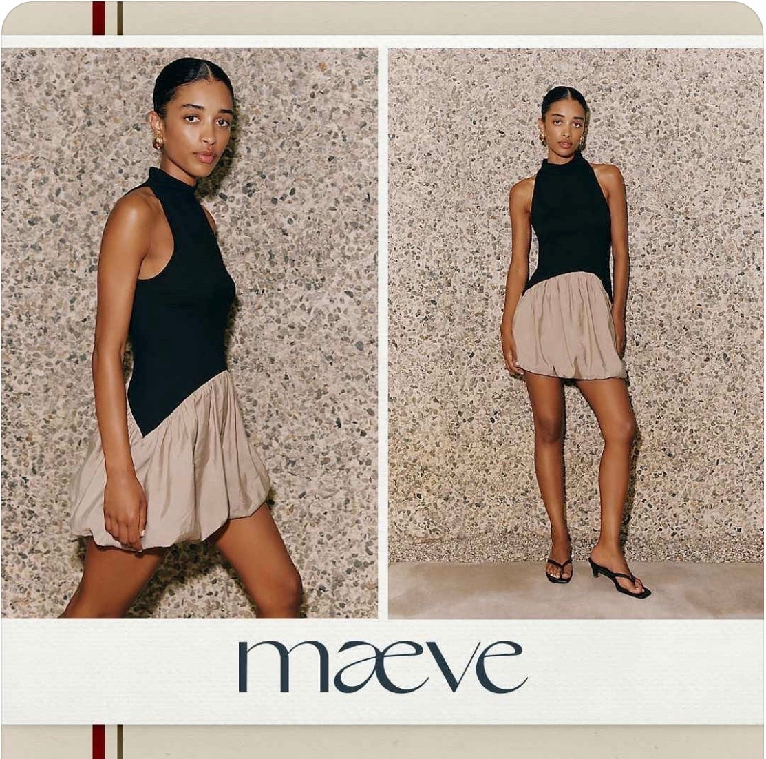 Maeve Twofer Bubble Mini Dress