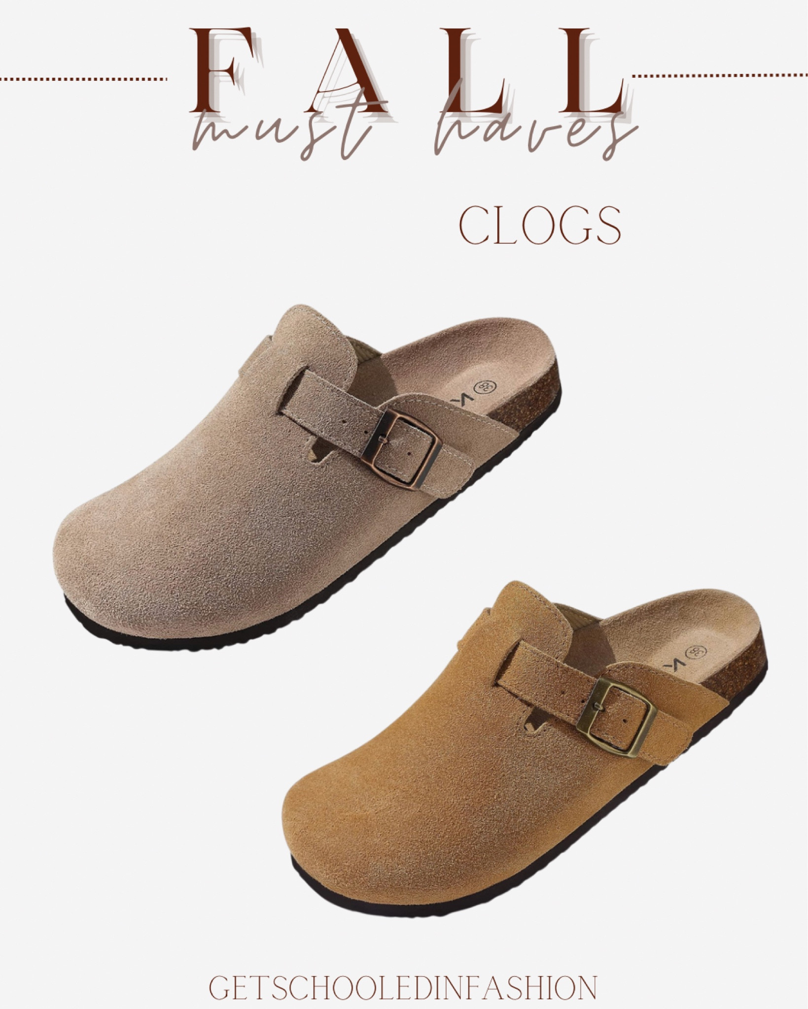 KIDMI Women's Suede Clogs Leather … curated on LTK