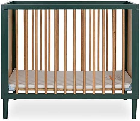 Dream On Me Lucas Mini Modern Crib with Rounded Spindles I Convertible Crib I Mid- Century Meets Mod | Amazon (US)