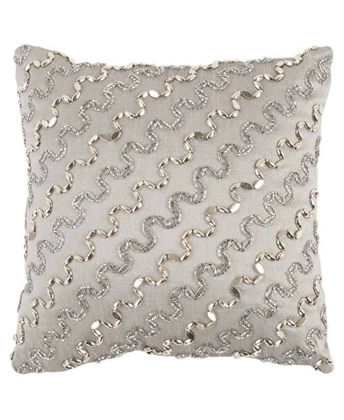 Rizzy Home Striped Polyester Filled Decorative Pillow, 12 | Macys (US)