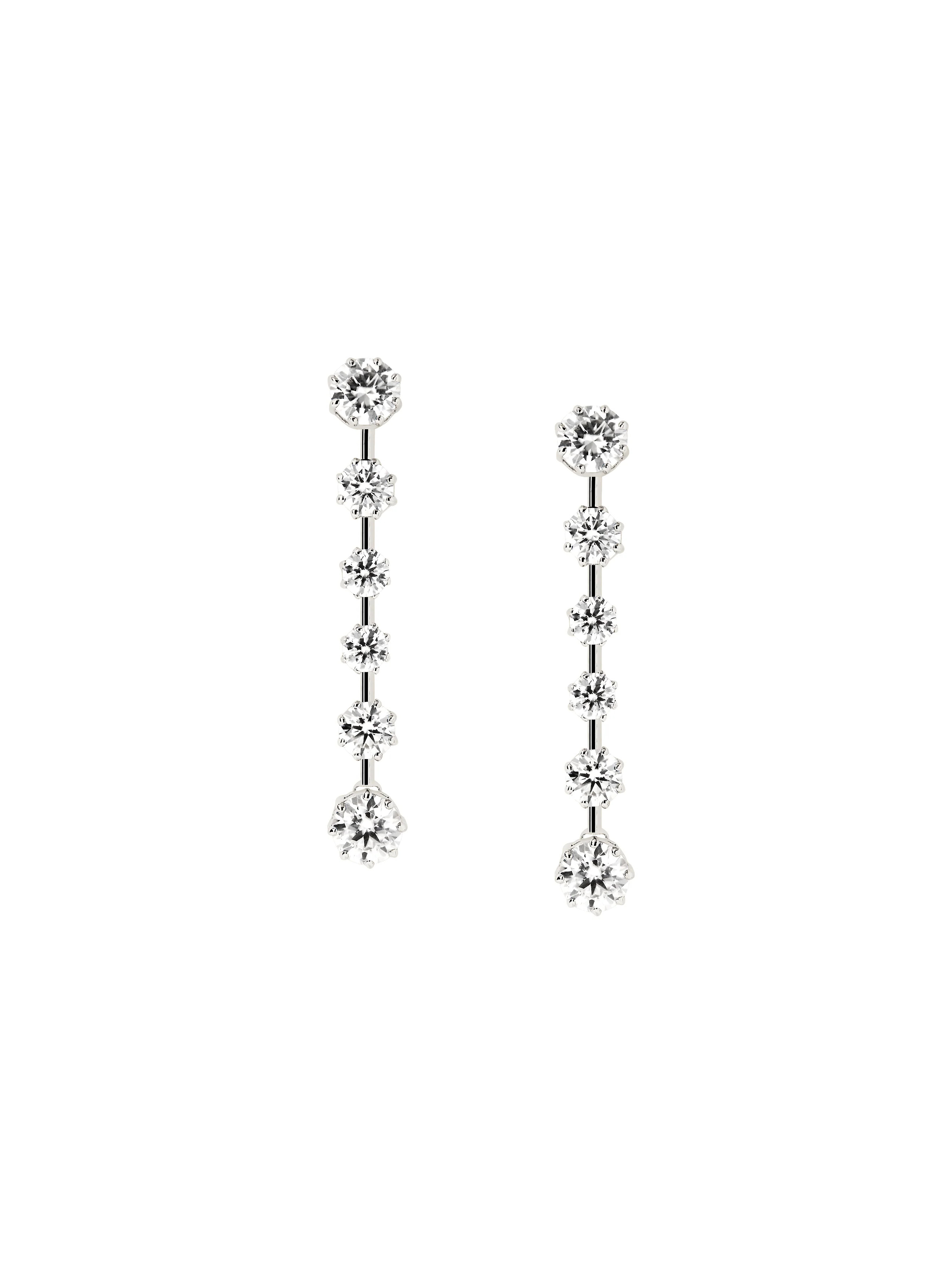 COLETTE 6-STONE DROP EARRINGS IN MOISSANITE | Dorsey