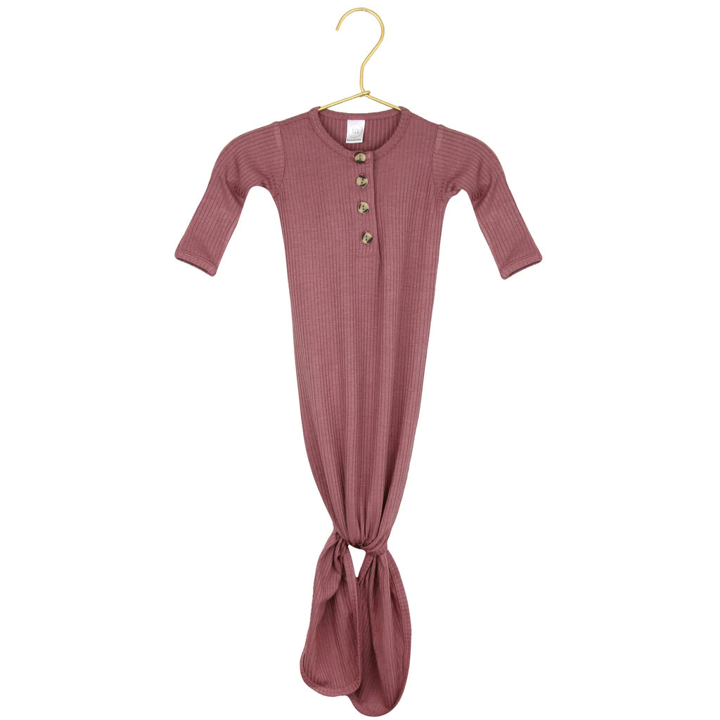 Marjorie Ribbed Knotted Gown | Lou Lou & Company