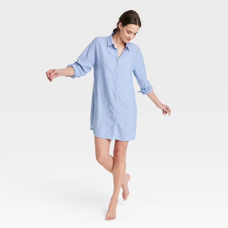 Women's Linen NightGown - Stars Above™ | Target