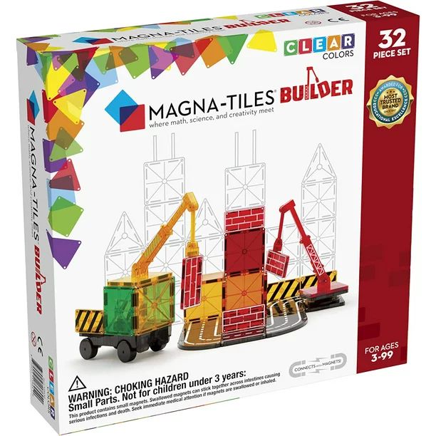 Magna-Tiles Builder Set, The Original Magnetic Building Tiles for Creative Open-Ended Play, Educa... | Walmart (US)