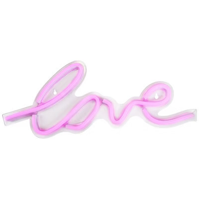 Northlight LED Love Neon Lighted Wall Sign - 18" - Pink | Target