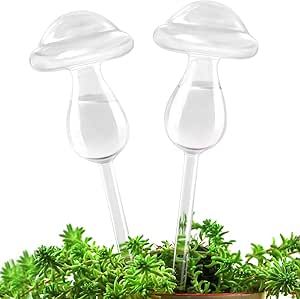 KiKiHeim Plant Watering Globes, Hand Blown Clear Glass Self Watering Globes, Automatic Plant Wate... | Amazon (US)