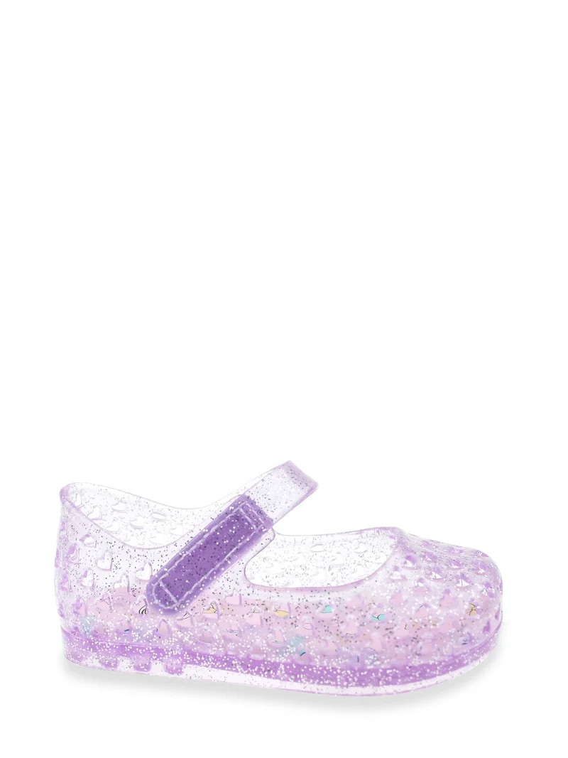 Wonder Nation Baby and Toddler Girls Mary Jane Jelly Shoes | Walmart (US)