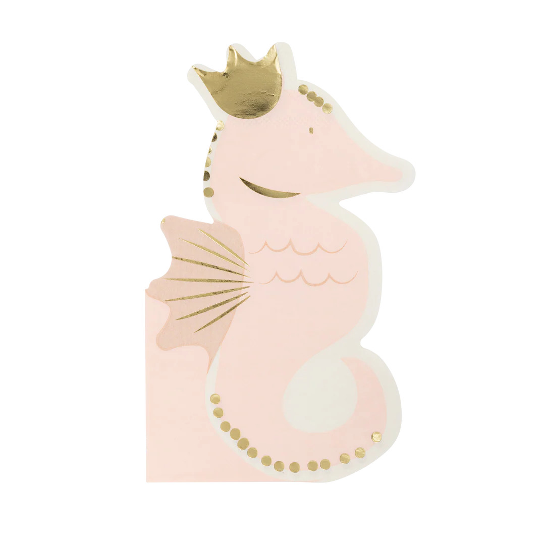 Seahorse Shaped Dinner Napkin | My Mind's Eye