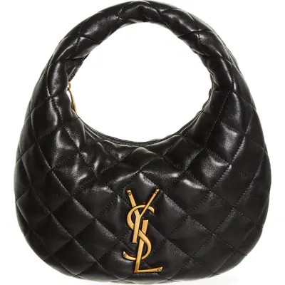 Saint Laurent Baby Icare Quilted Leather Hobo Bag in Hortensia at Nordstrom | Nordstrom