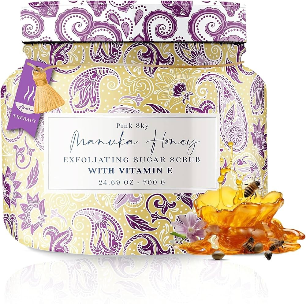 Pink Sky Exfoliating Body Scrub - Ultra Gentle Sugar Scrub for Smooth Skin - Premium Body Scrubs ... | Amazon (US)