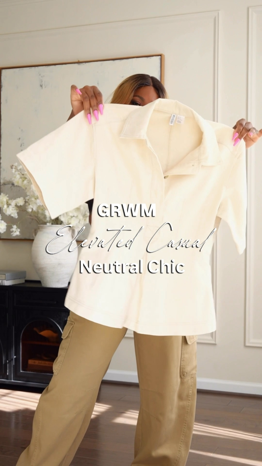 Elevated casual neutral chic outfit for Spring. Obsessed with these cargo pants 

#LTKSeasonal #LTKMidsize #LTKootd