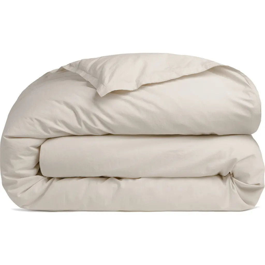 Parachute Percale Duvet Cover in Bone at Nordstrom, Size King | Nordstrom
