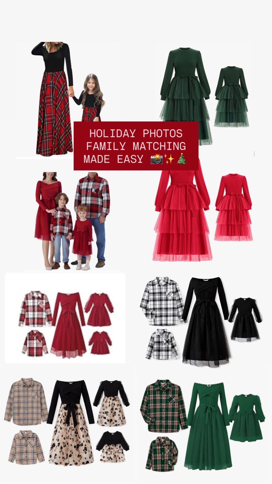 I was so shocked to see these premade sets available on Amazon and the dresses are great quality for the price! 🎄📸✨ these are perfect for holiday and Christmas photos!

Christmas cards, Christmas photo guide Christmas outfits holiday dresses kids outfits men’s outfit outfits Christmas holidays winter 

#LTKGiftGuide #LTKHoliday #LTKSeasonal
