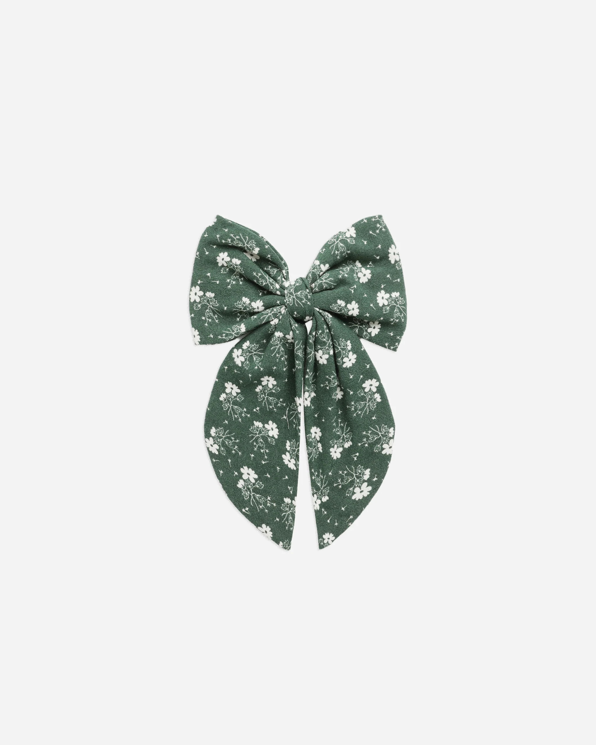 Oversized Bow || Green Ditsy | Rylee + Cru